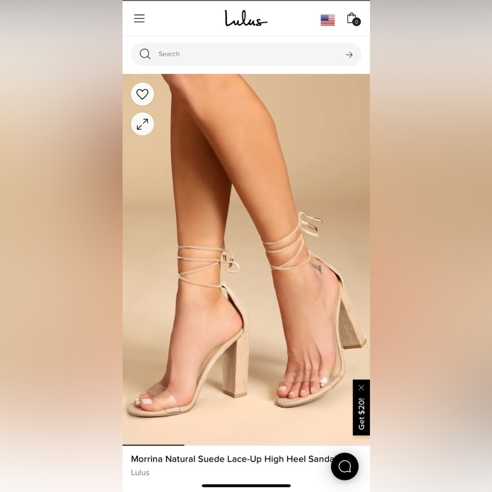 Lulus lace up high heels